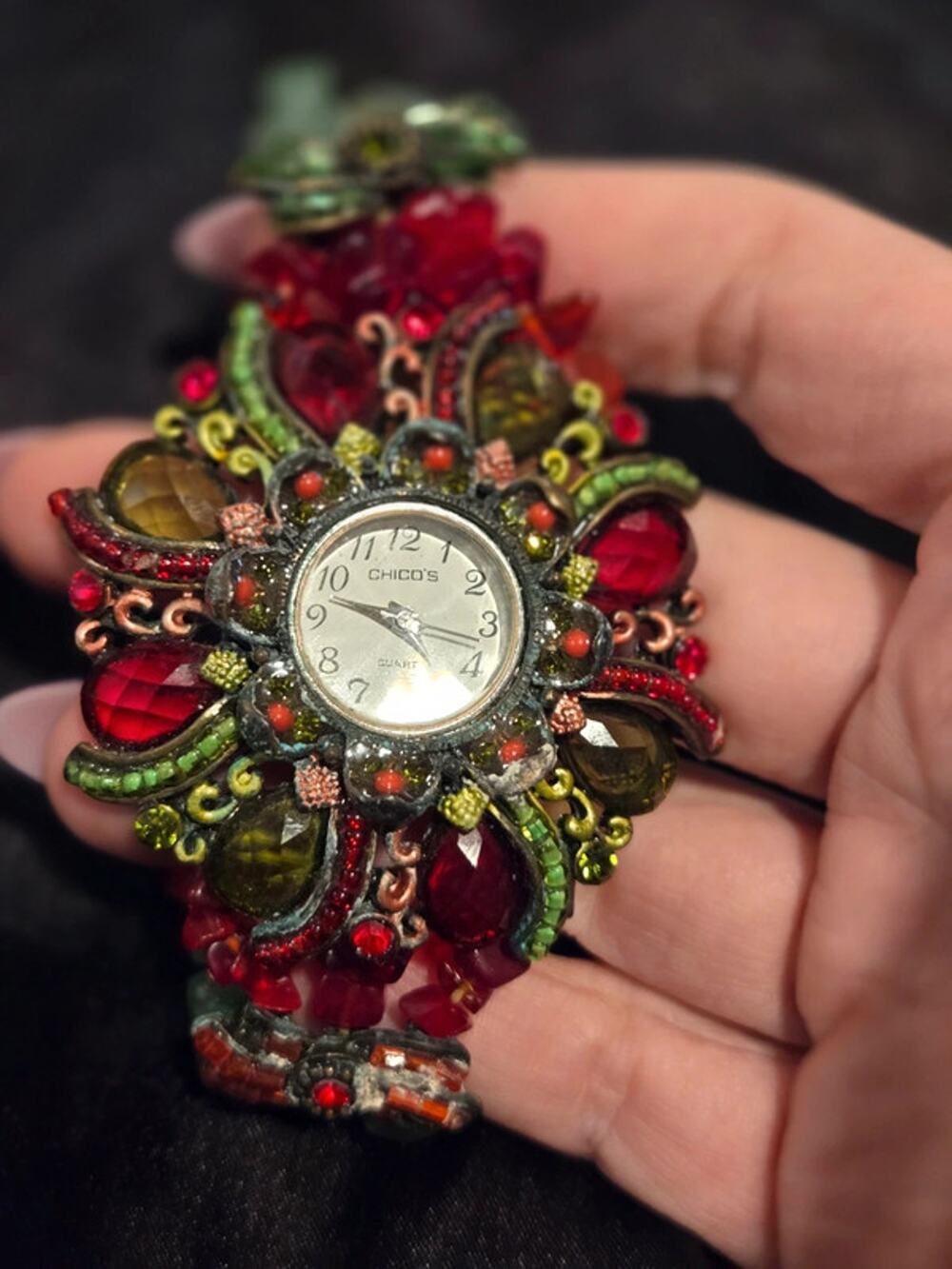 Vintage Chico's real Stone watch